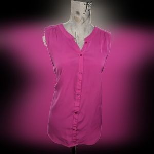 Sheer magenta AE blouse